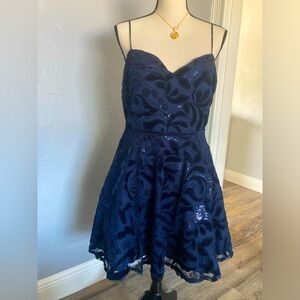 City Studio Navy Blue Sequence 👗 Dress